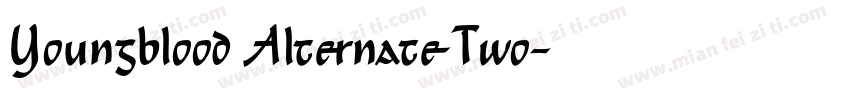 Youngblood Alternate Two字体转换